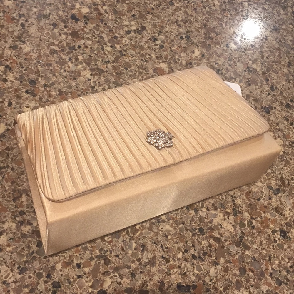 Magid gold evening bag